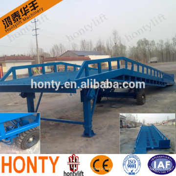 hydraulic mobile container loading yard ramp